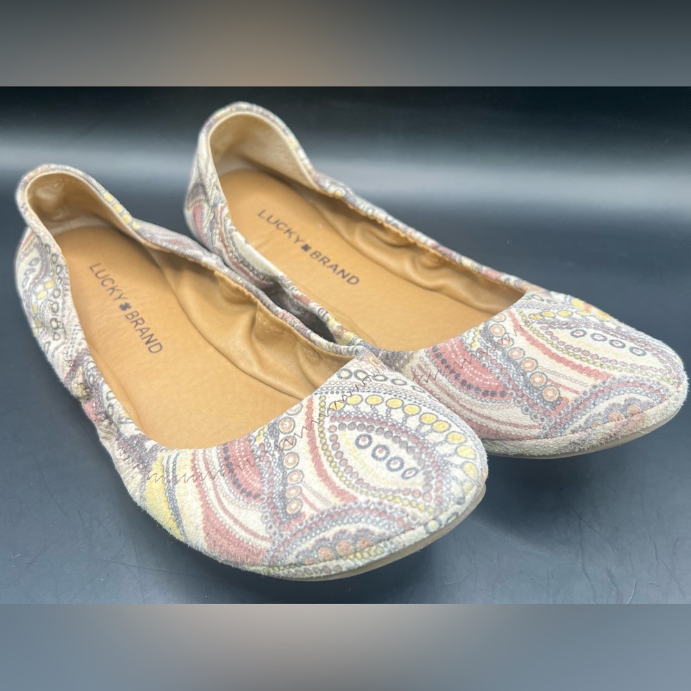 Lucky‎ Brand Multicolor Patterned Women's Flats- Size:7-1/2W